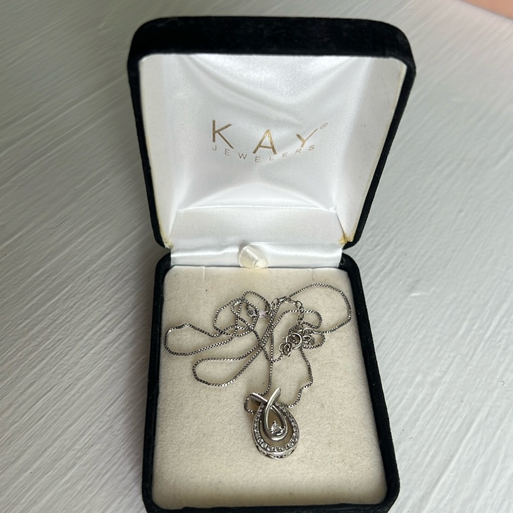 Kay Jewelers Love’s Embrace 1/4 carat diamond necklace